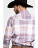 Scully Signature Soft Series Men's Large Plaid Snap Long Sleeve Western Shirt , Brown, hi-res