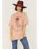 Cleo + Wolf Women's Bad Decisions Oversized Graphic Tee, Mauve, hi-res
