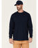 Image #1 - Hawx Men's Solid Navy Forge Long Sleeve Work Pocket T-Shirt - Big, Navy, hi-res