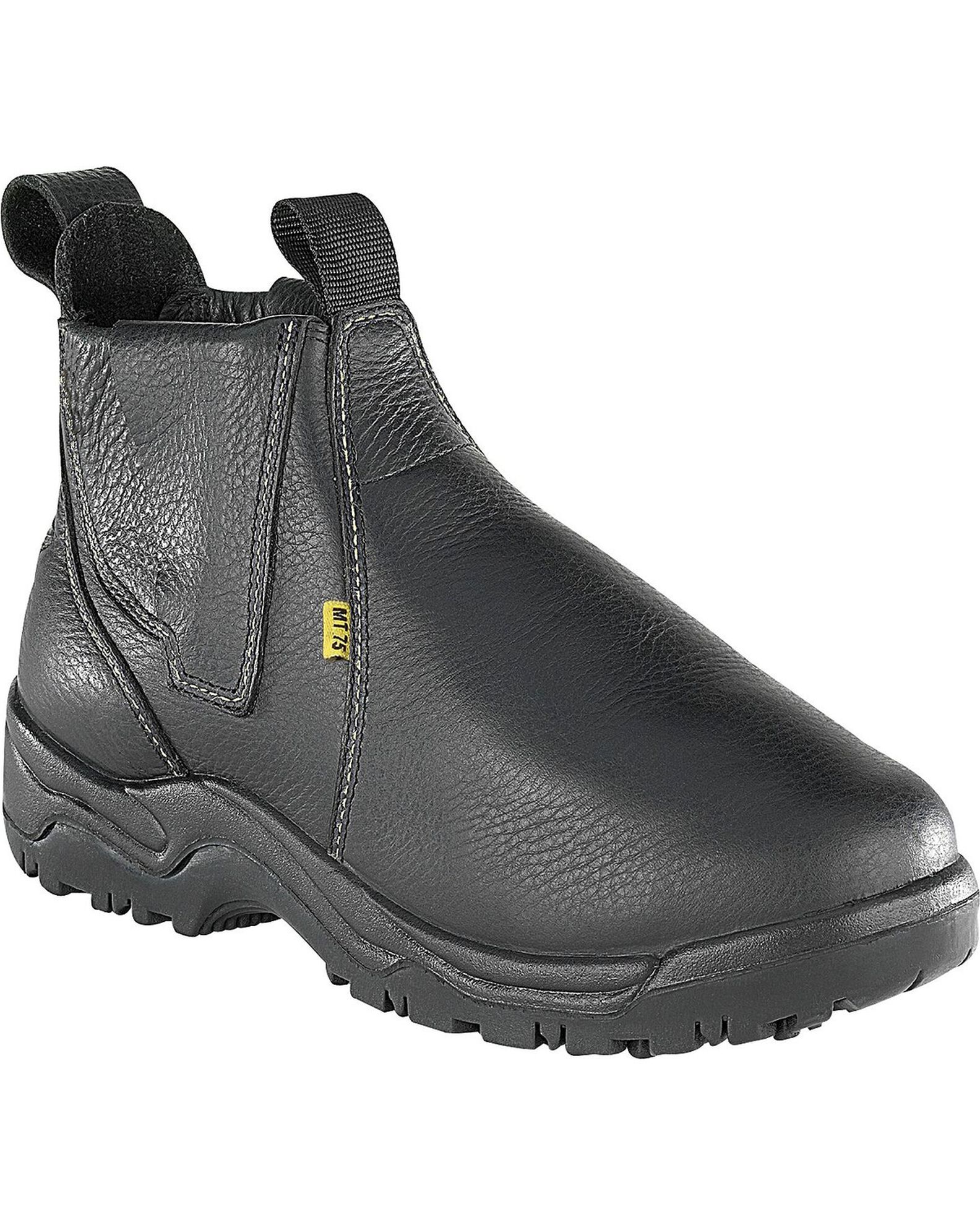 Image #1 - Florsheim Men's Hercules 6" Met Guard Work Boots - Steel Toe, Black, hi-res