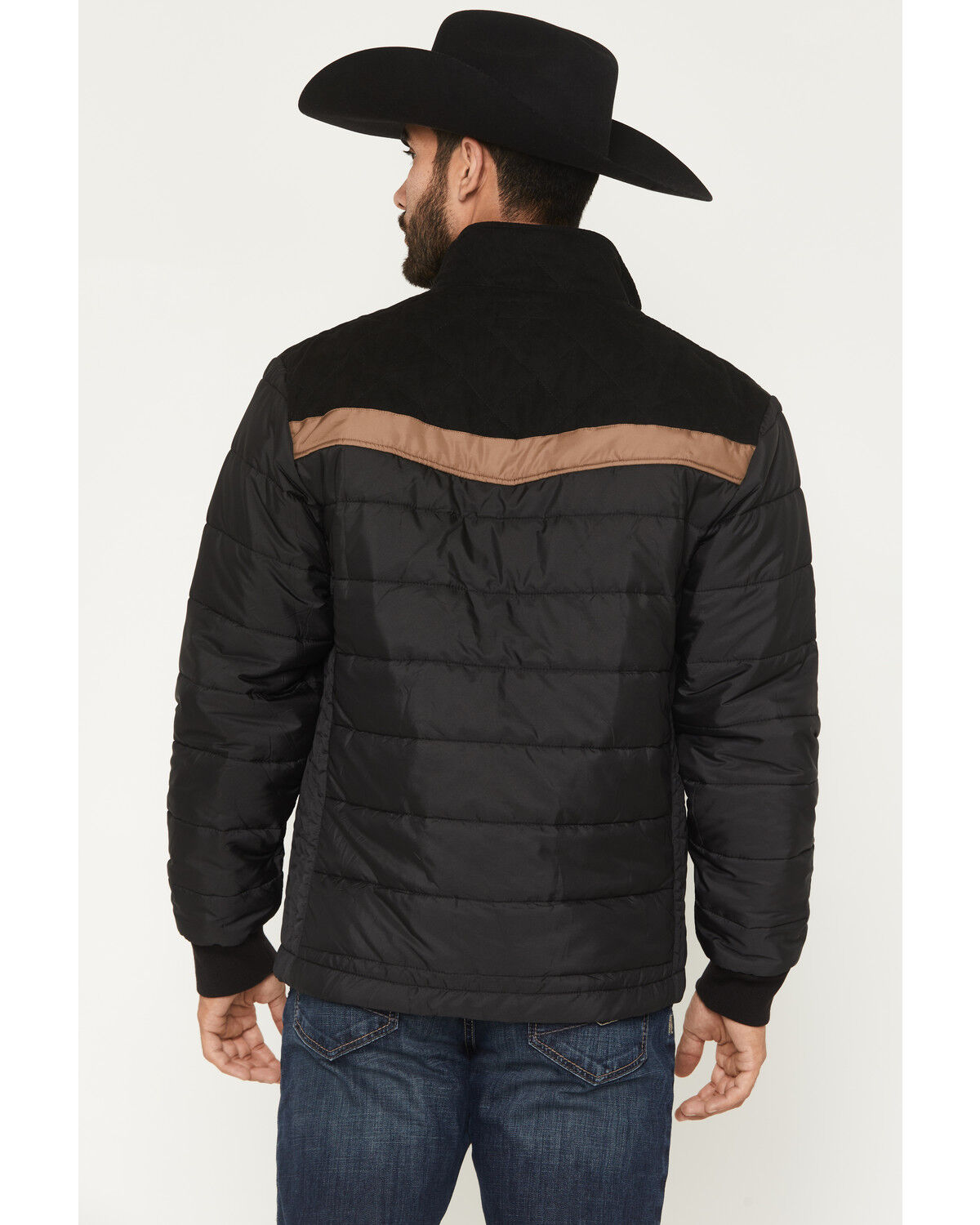 Image #4 - Hooey Men's Banff Packable Puffer Jacket, Black, hi-res