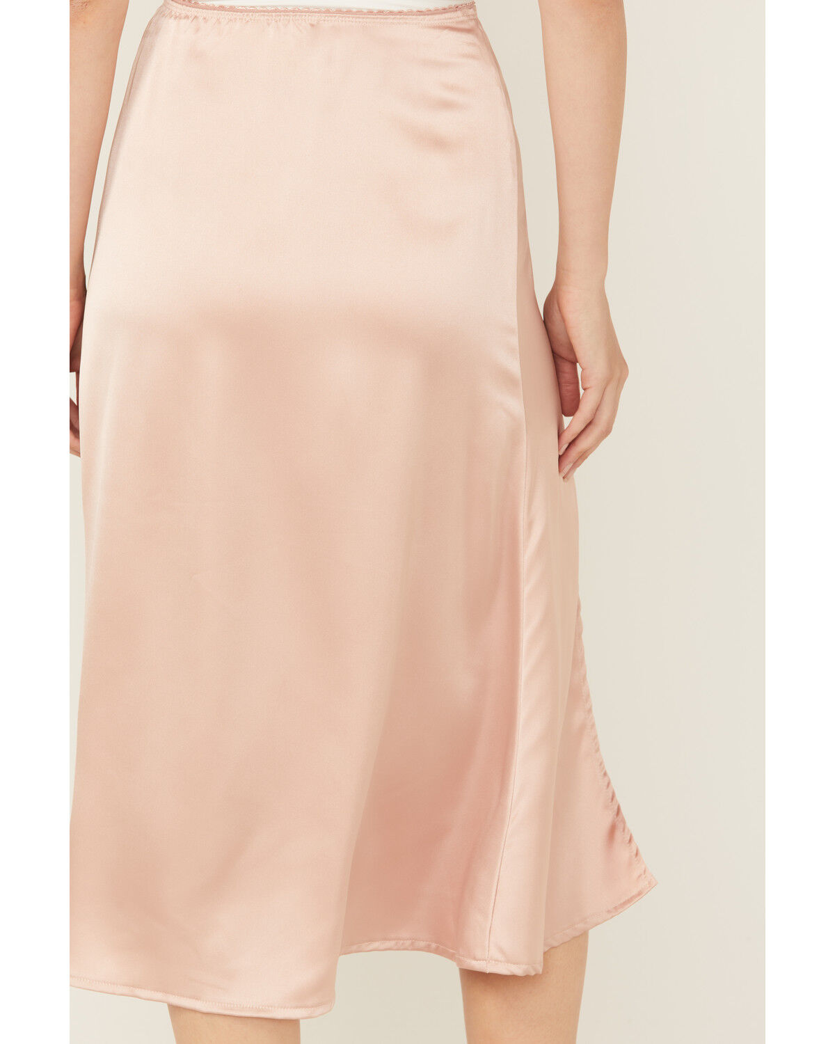 Product Name:  Originality Women's Satin Midi Skirt
