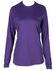 Image #1 - Forge Workwear Women's FR Crew Neck Long Sleeve Work Tee, Purple, hi-res