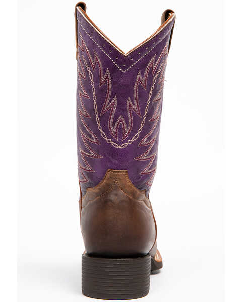 Image #5 - Shyanne Women's Purple Burnish Western Boots - Square Toe, , hi-res
