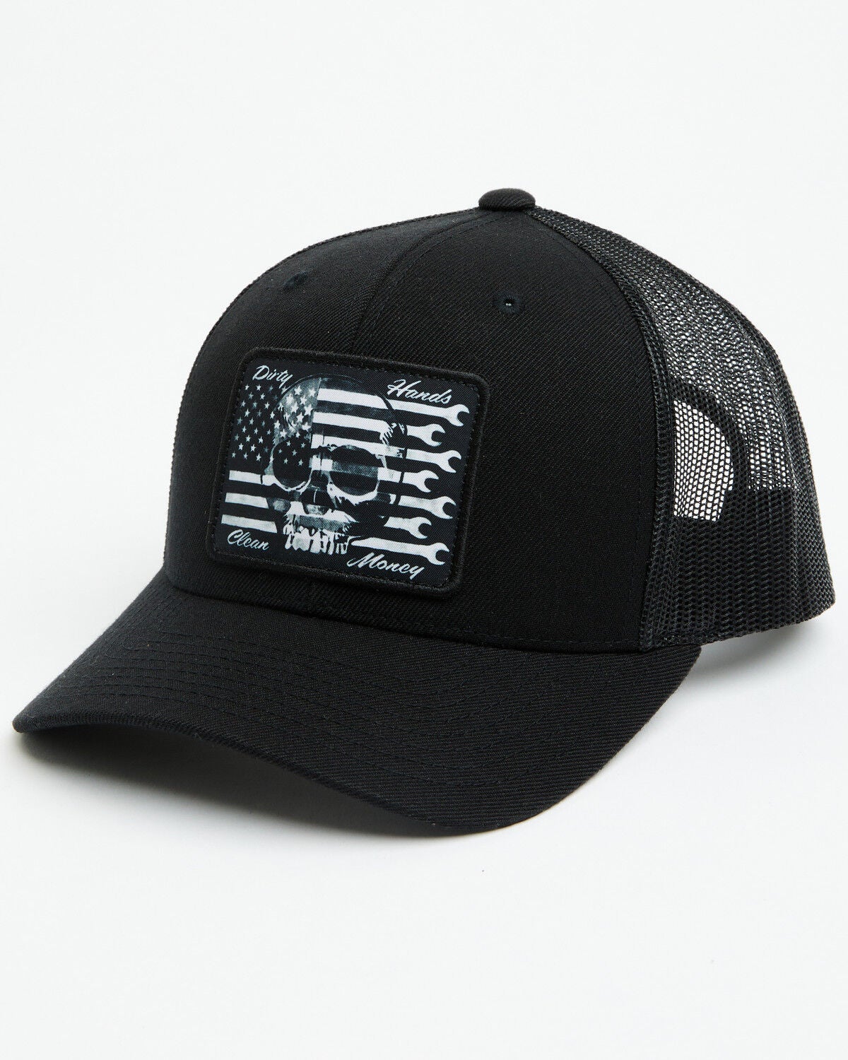 Image #1 - Troll Co Men's Flagship Patriotic Ball Cap, Black, hi-res
