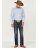 Resistol Men's Destin Long Sleeve Snap Western Shirt , Blue, hi-res