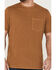 Brothers & Sons Men's Basic Short Sleeve Pocket T-Shirt , Rust Copper, hi-res
