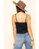 Image #2 - Shyanne Women's Ribbed Front Tie Spaghetti Strap Top, , hi-res