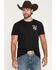 Image #2 - RANK 45® Men's Bandana Square Short Sleeve Graphic T-Shirt, Black, hi-res
