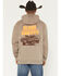 Image #4 - Ariat X Sendero Men's Slow Horses Graphic Hooded Sweatshirt, Sand, hi-res