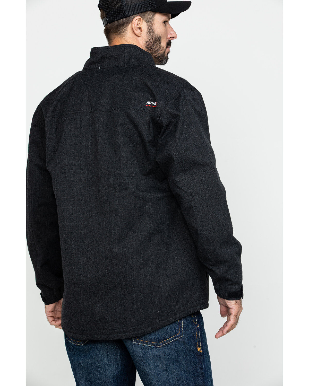 Image #2 - Ariat Men's FR H20 Waterproof Work Parka - Big, Black, hi-res