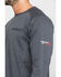 Image #3 - Ariat Men's FR Air Henley Long Sleeve Work Shirt - Big, Charcoal, hi-res