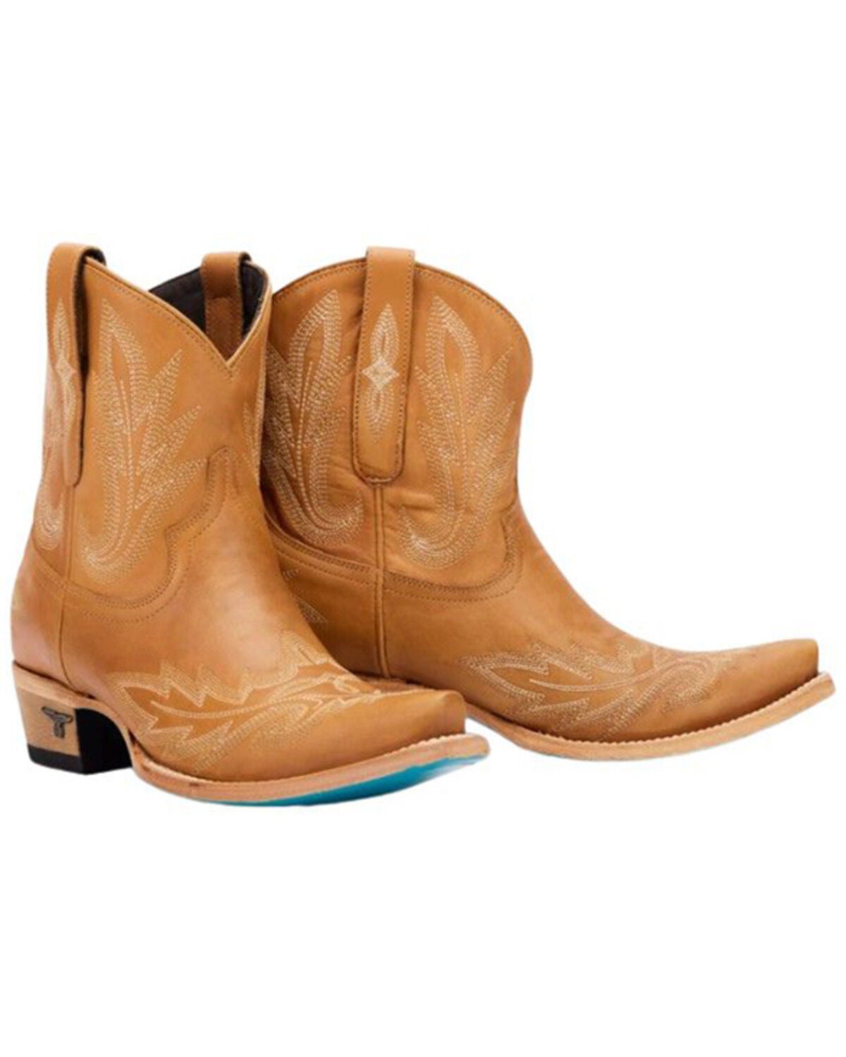 Lane Women's Lexington Western Booties - Snip Toe, Tan, hi-res