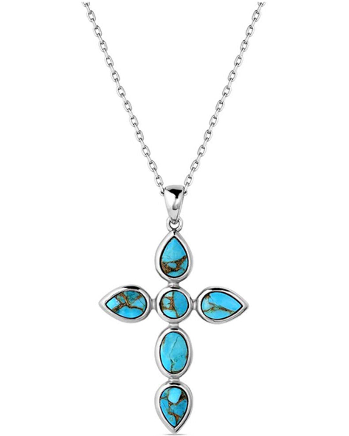 Montana Silversmiths Women's Ocean of Faith Necklace, Silver, hi-res
