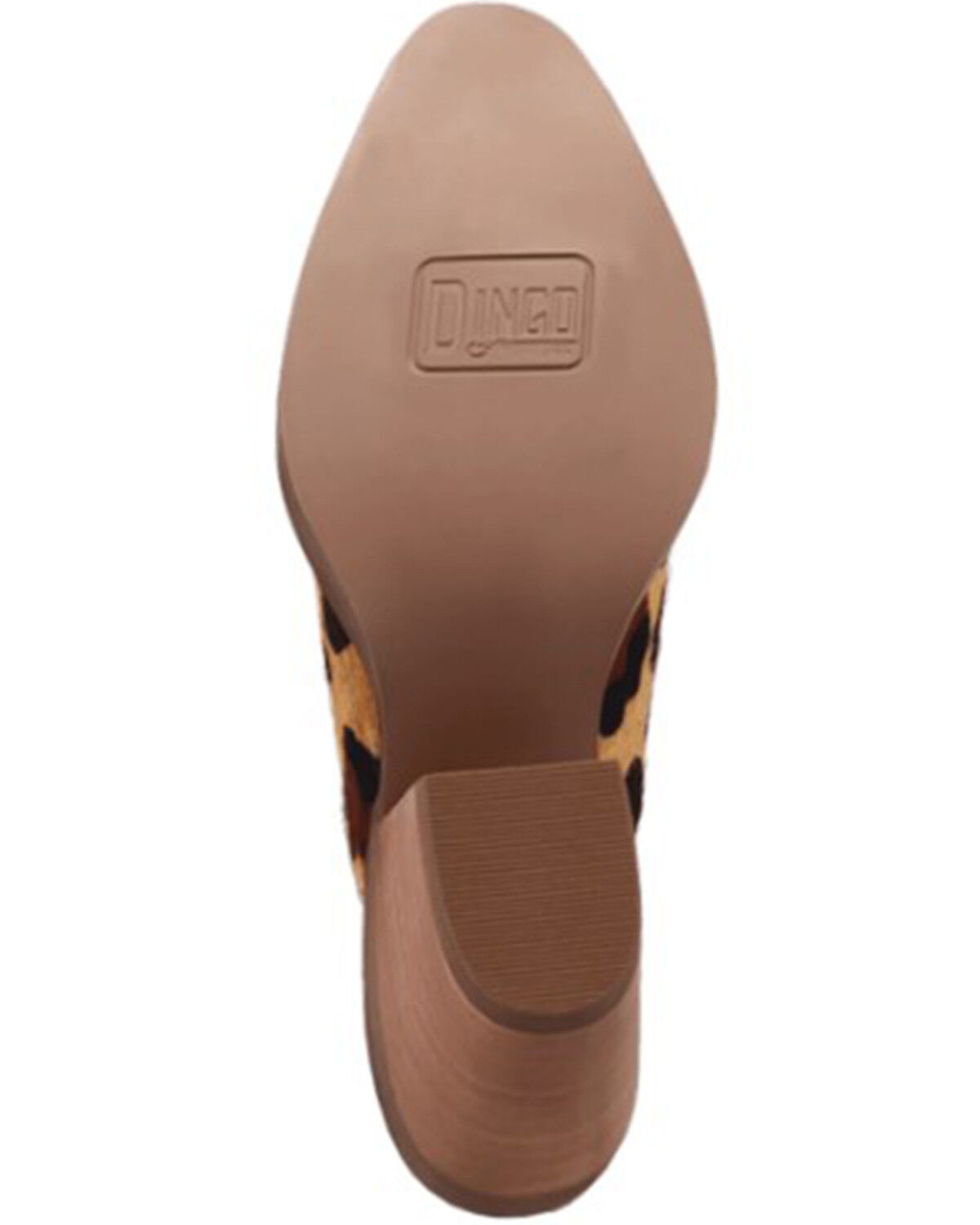 Image #7 - Dingo Women's Calico Leopard Print Hairon Mules - Round Toe, Leopard, hi-res