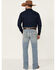 Cody James Men's Trotter Light Wash Stretch Slim Bootcut Jeans , Blue, hi-res