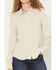 Image #3 - Shyanne Women's Bluespruce Embroidered Long Sleeve Snap Western Shirt, Oatmeal, hi-res