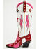 Image #3 - Azalea Wang Women's Cheona Star Studded Inlay Tall Fashion Boots - Snip Toe, Red, hi-res