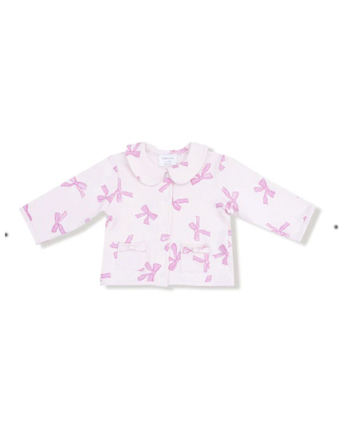 Image #1 - Angel Dear Toddler Girls' Bow Print Jacket, Light Pink, hi-res