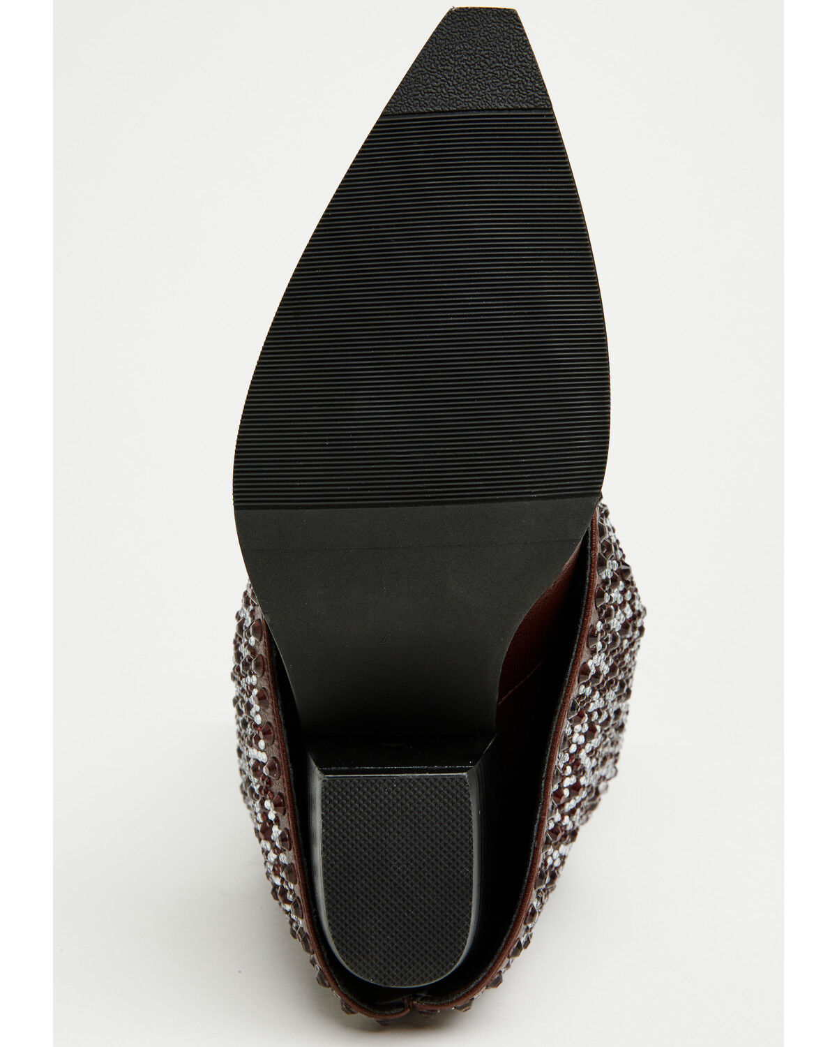Image #7 - Azalea Wang Women's Beth Rhinestone Tall Fashion Boots - Snip Toe, Brown, hi-res