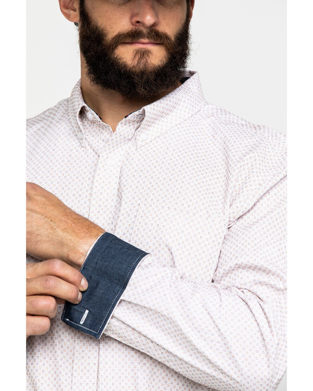 Image #4 - Cody James Core Men's Dolores Check Plaid Long Sleeve Western Shirt, , hi-res