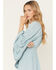 Image #2 - Shyanne Women's Highlands Embroidered Long Bell Sleeve Mini Dress, Aqua, hi-res