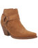 Image #1 - Dingo Women's Buckskin Western Fashion Booties - Snip Toe, Brown, hi-res