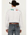 Image #4 - Wrangler Men's Mexico Logo Geo Print Long Sleeve Snap Western Shirt, White, hi-res