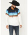 Image #1 - Rock & Roll Denim Men's Striped Hooded Sweatshirt, Blue, hi-res