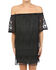 Image #2 - Glam Women's Crochet Embroidered Mini Dress, Black, hi-res