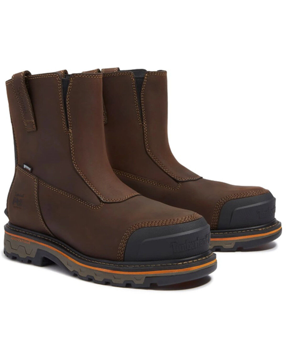 Image #1 - Timberland PRO Men's True Grit Waterproof Chelsea Work Boots - Composite Toe, Brown, hi-res