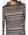 Image #3 - RANK 45&reg; Men's Stone Mesa Southwestern Print Tech Hooded Long Sleeve Shirt, Grey, hi-res