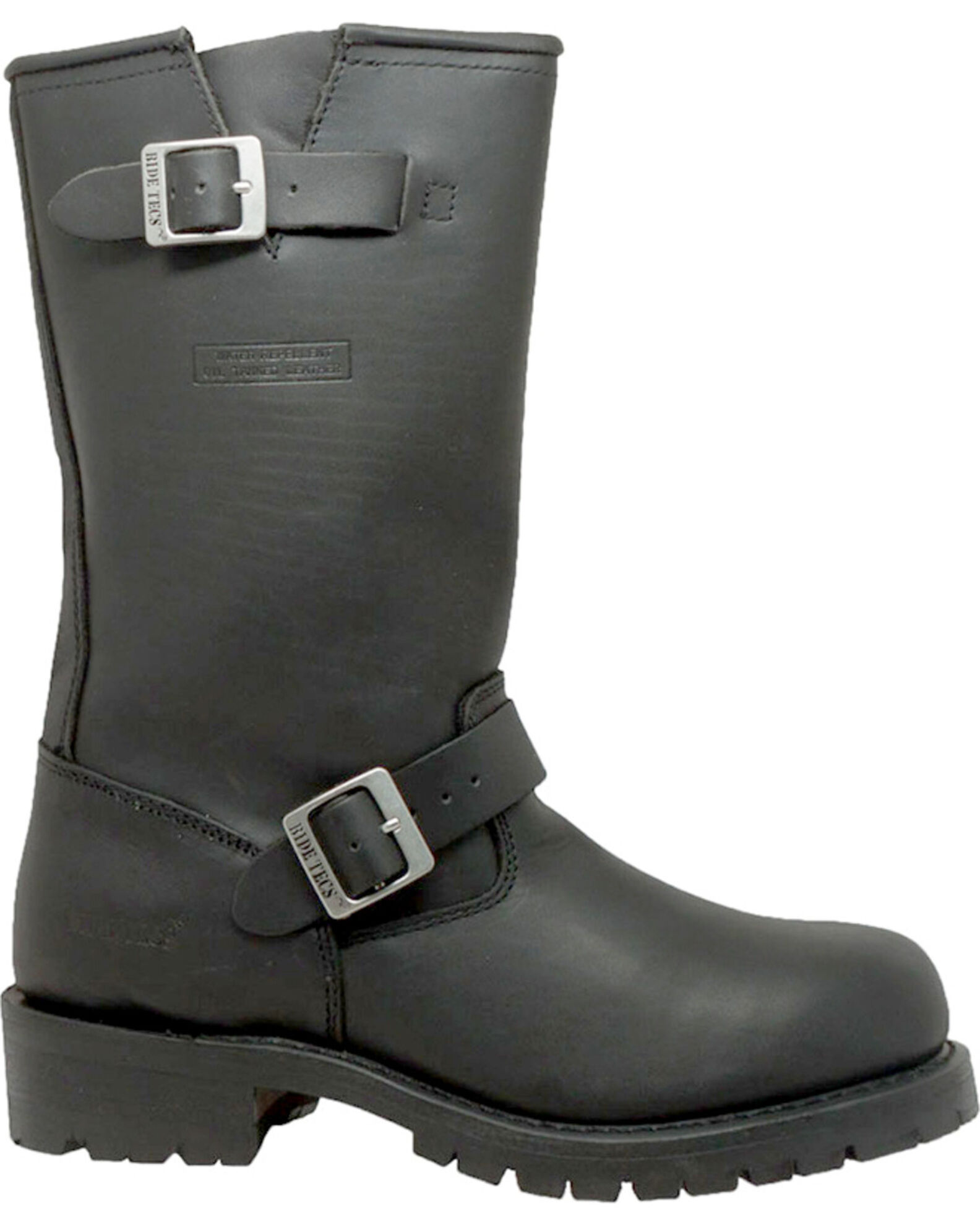 Image #8 - Ad Tec Men's Heavy Duty 13" Motorcycle Boots, Black, hi-res