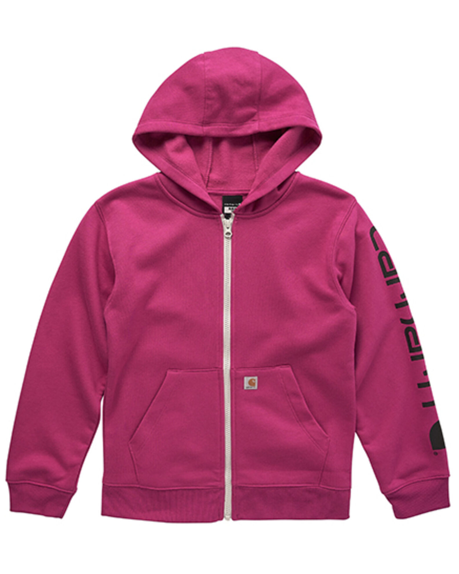 Carhartt Little Girls Logo Sleeve Graphic Zip Sweatshirt Jacket Boot Barn