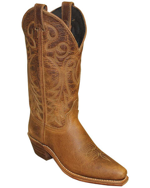 Image #1 - Abilene Women's Bison Traditional Performance Western Boots - Snip Toe , Tan, hi-res