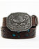 Cody James Boys' Little Sheriff Underlay Belt, Brown, hi-res