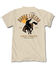Image #1 - Riot Society Boys' Rodeo Legend Short Sleeve Graphic T-Shirt, Sand, hi-res