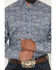 Image #3 - Ariat Men's Stoney Paisley Print Long Sleeve Button-Down Western Shirt, Blue, hi-res