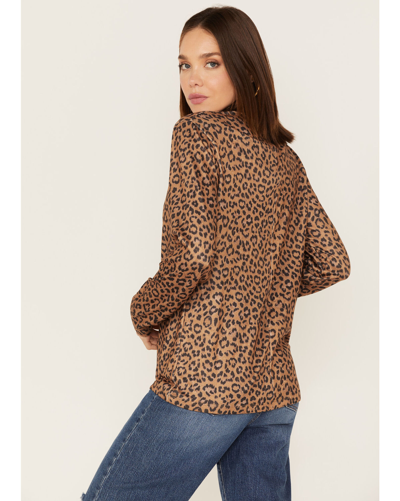 Womens leopard print turtleneck 2025