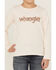 Wrangler Girls' Floral Logo Long Sleeve Tee, Pink, hi-res