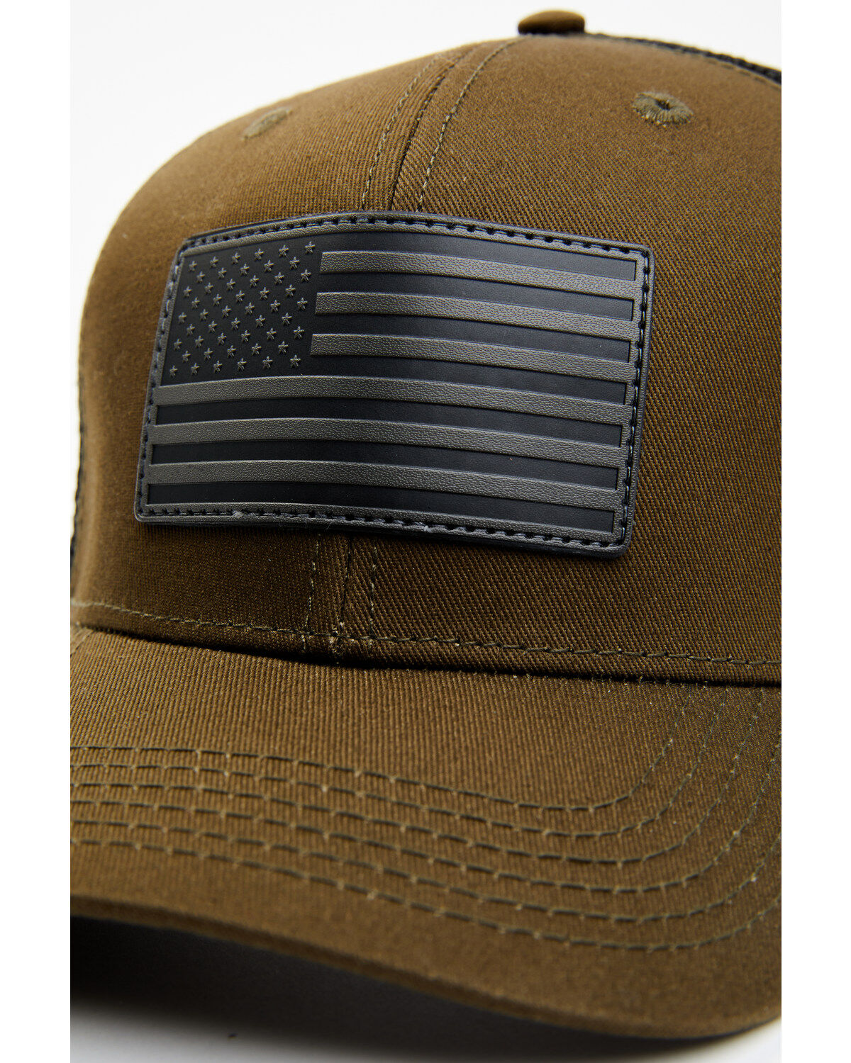 Image #2 - Cody James Men's American Flag Patch Ball Cap, Olive, hi-res