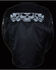 Milwaukee Leather Men's Reflective Skulls Textile Jacket - Big - 3X, Black, hi-res