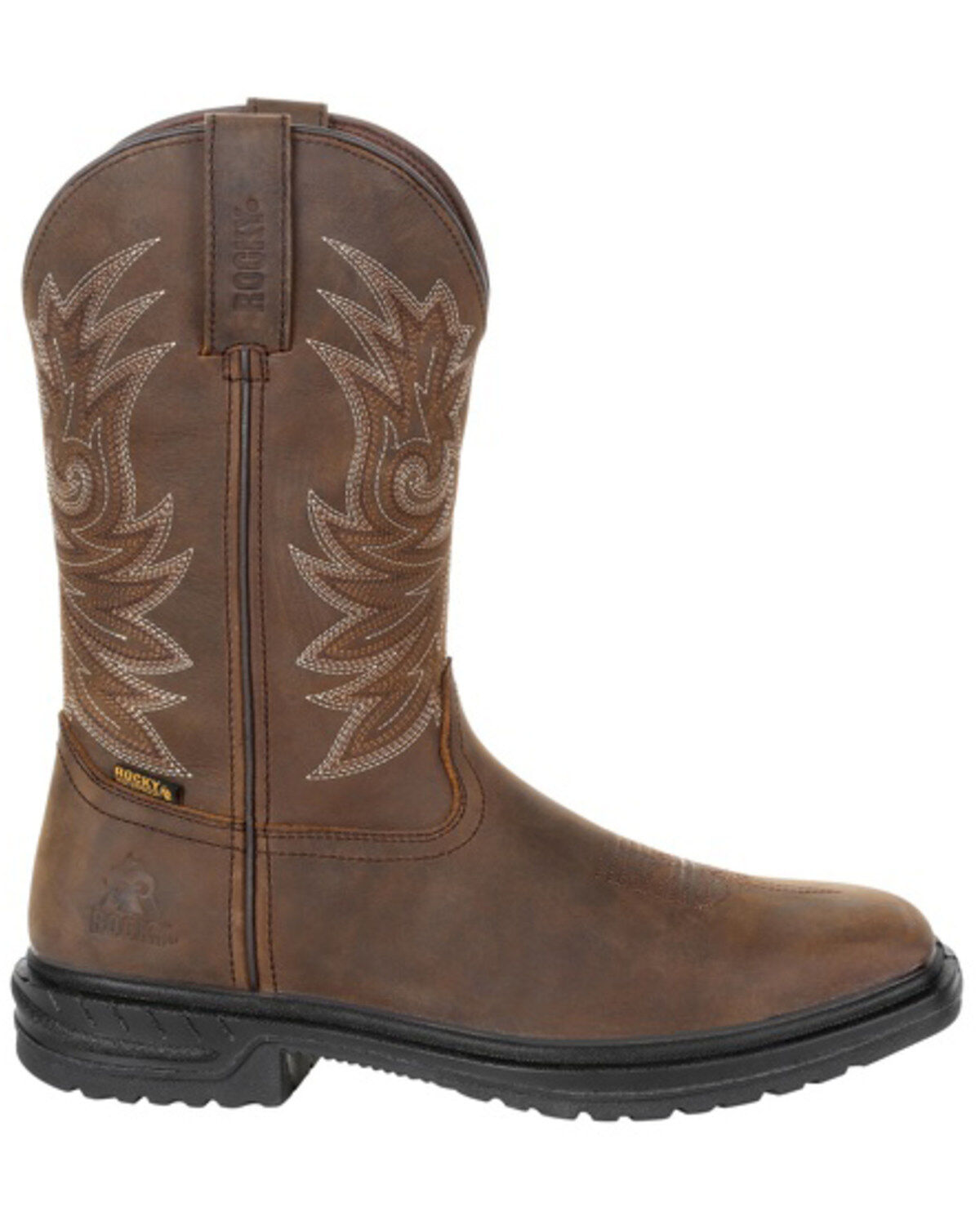 Image #2 - Rocky Men's Worksmart Waterproof Work Boots - Square Toe, , hi-res