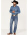 Image #3 - Hooey Men's Double Barrel Medium Wash Stackable Bootleg Jeans, Medium Wash, hi-res