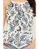 Image #3 - Idyllwind Women's Floral Haze Embroidered Crinkle Tank Top, White, hi-res
