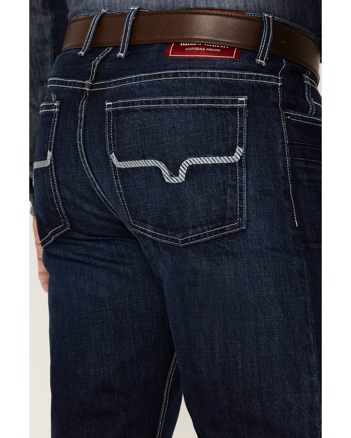 Image #3 - Kimes Ranch Men's Thomas Dark Wash Straight Bootcut Riding Jeans, Indigo, hi-res