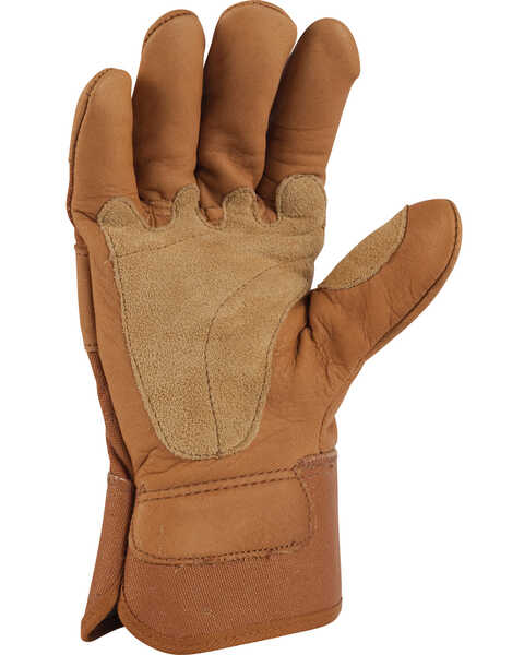Image #2 - Carhartt Grain Leather Work Gloves, Brown, hi-res
