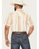 Image #4 - Panhandle Slim Men's Stripe Print Short Sleeve Snap Western Shirt, Cream, hi-res