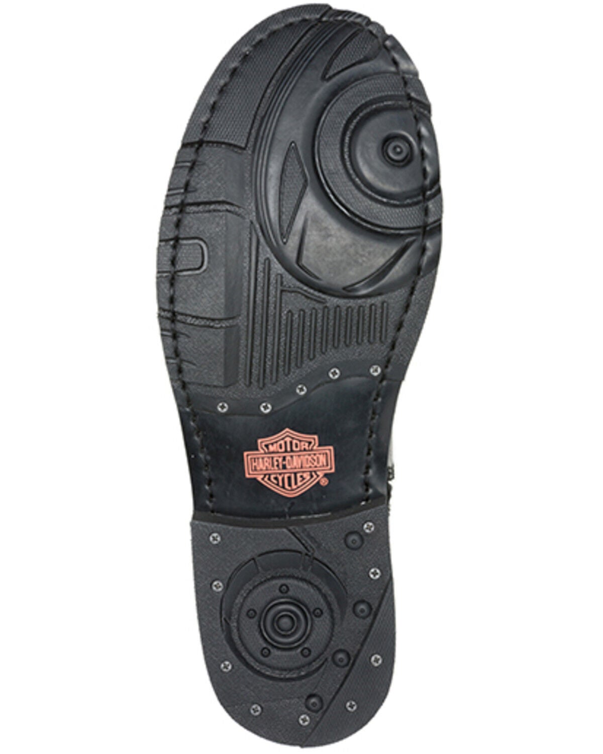 Image #7 - Harley Davidson Women's Addie Buckle Studded Motorcycle Boots - Round Toe, Black, hi-res