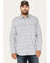 Image #1 - Moonshine Spirit Men's Island Time Floral Striped Long Sleeve Snap Western Shirt, Cream, hi-res